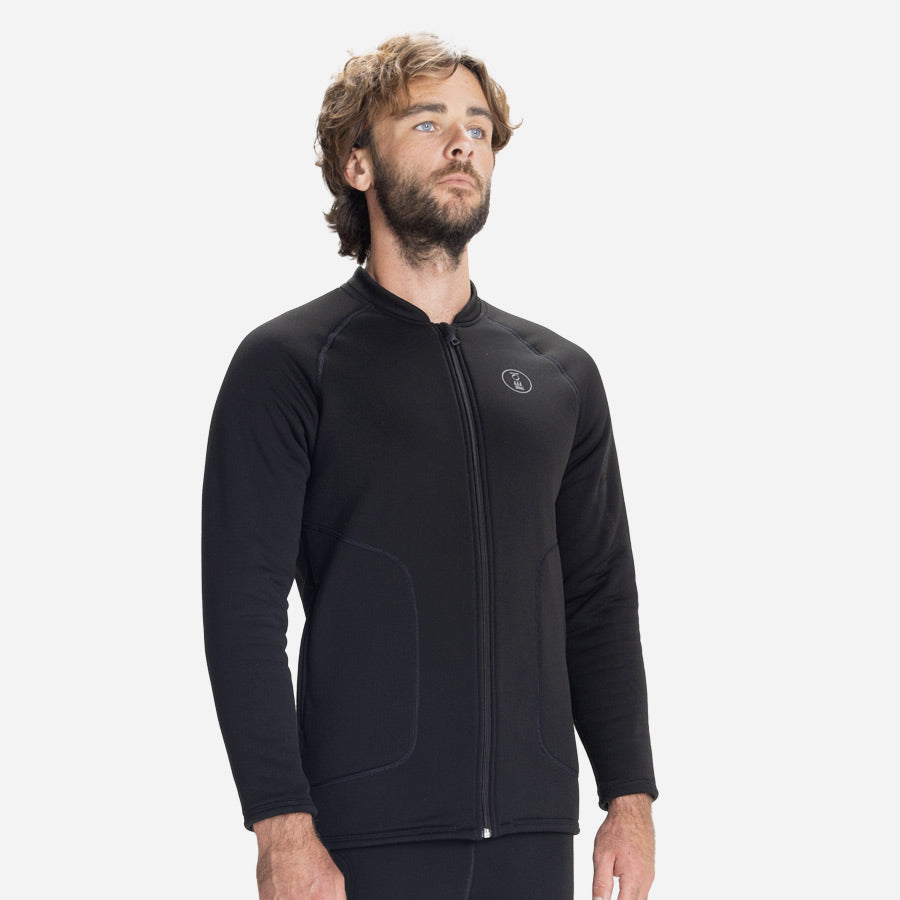 Fourth Element Men's Arctic Top black with front zipper