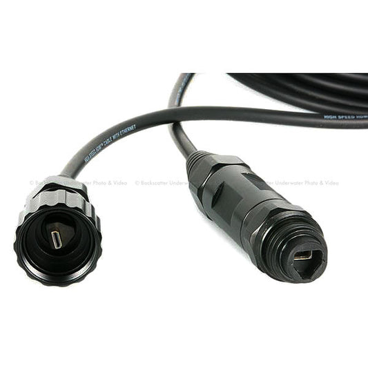 Nauticam HDMI (D-D) Cable in 5000mm Length For Connection from Monitor Housing to HDMI Nauticam Bulkhead