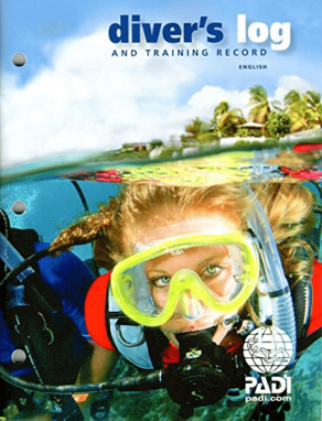 PADI Logbook - Divers Log and Training Record, Blue