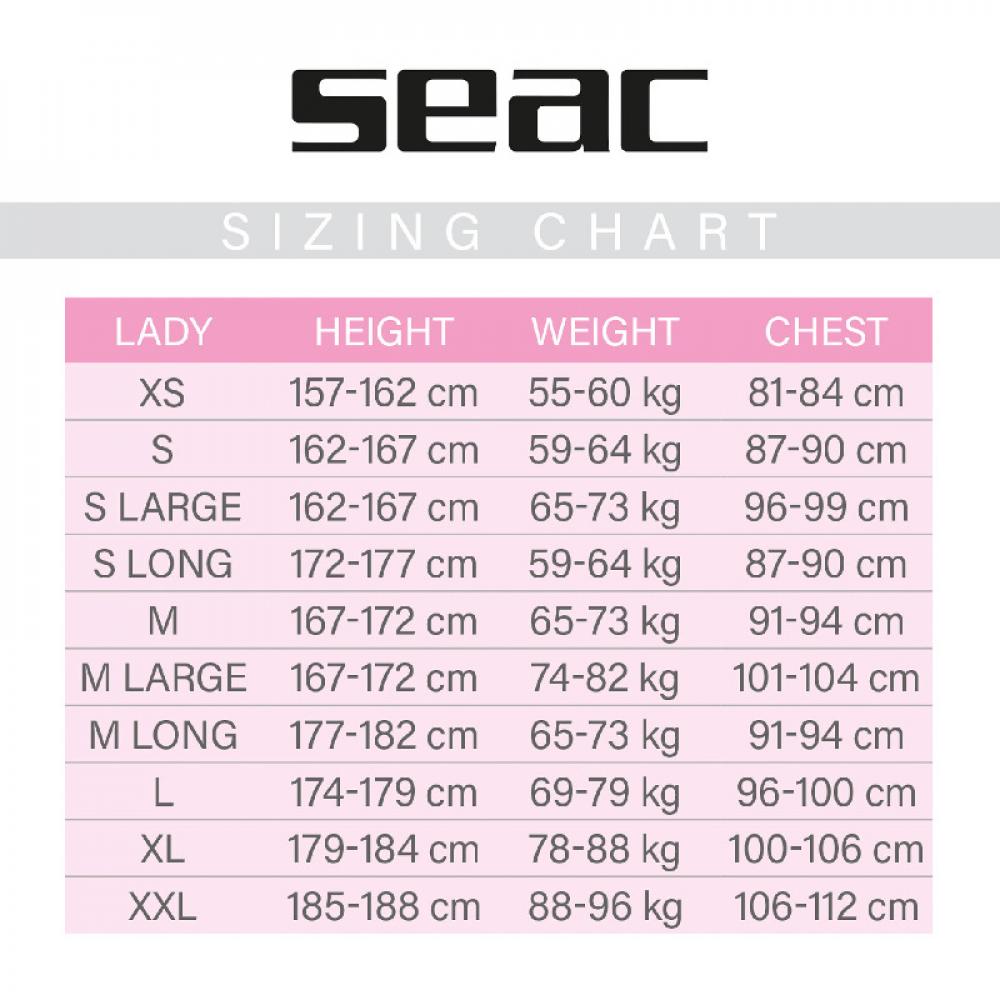 Used Womens SEAC Space 7.0 Wetsuit - Size: Short Large