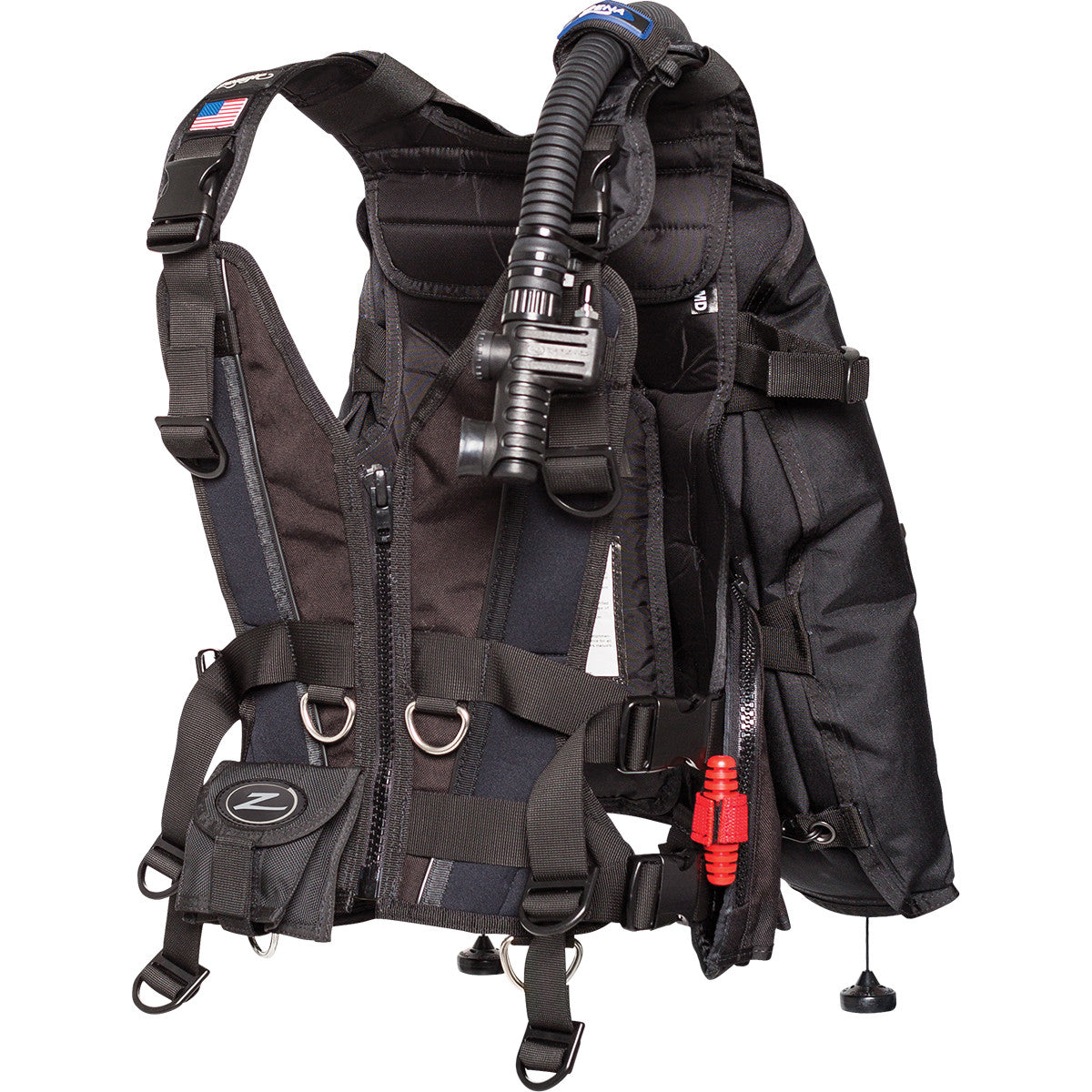 Zeagle Zena (w/standard black panel), w/inflator, hose and RE valve