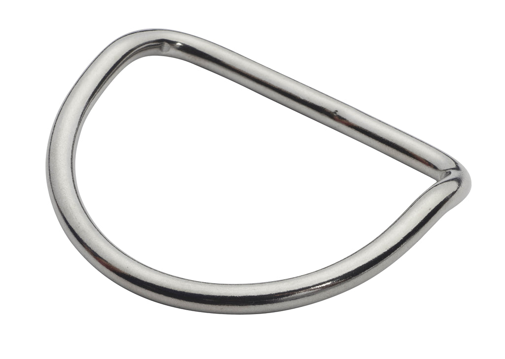 OMS D-ring 2" (5 cm) Stainless Steel, ~ 45° Bend