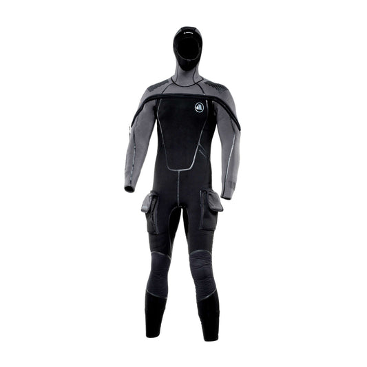 Apeks THERMIQ ADV. JUMPSUIT 8/7MM MEN BLACK GREY