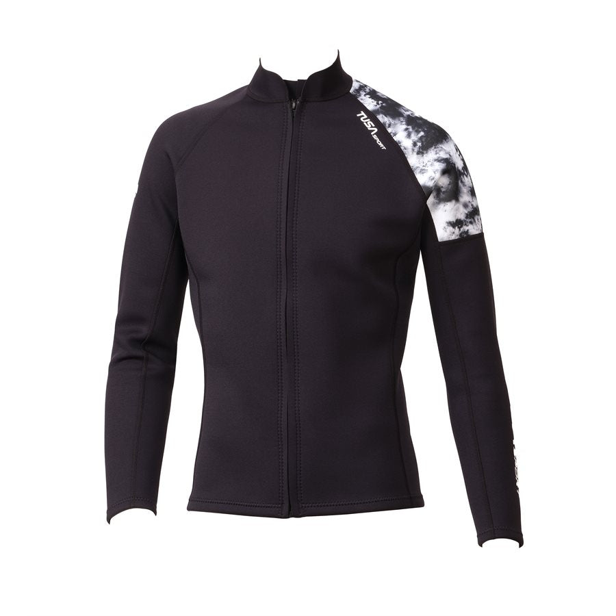 TUSA WETSUIT TOP for MEN 2MM - BLACK