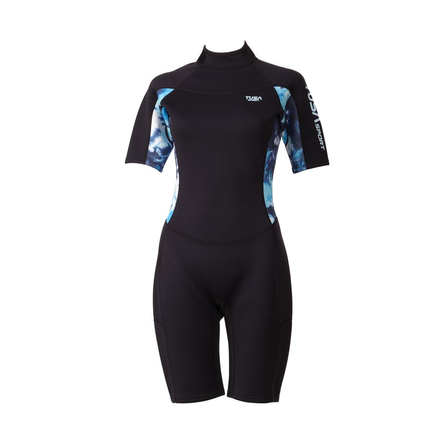 TUSA WETSUIT SHORTY for WOMEN 2MM - BLACK