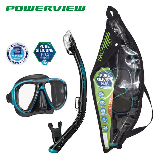 TUSA Powerview Adult Dry Combo Snorkeling Set