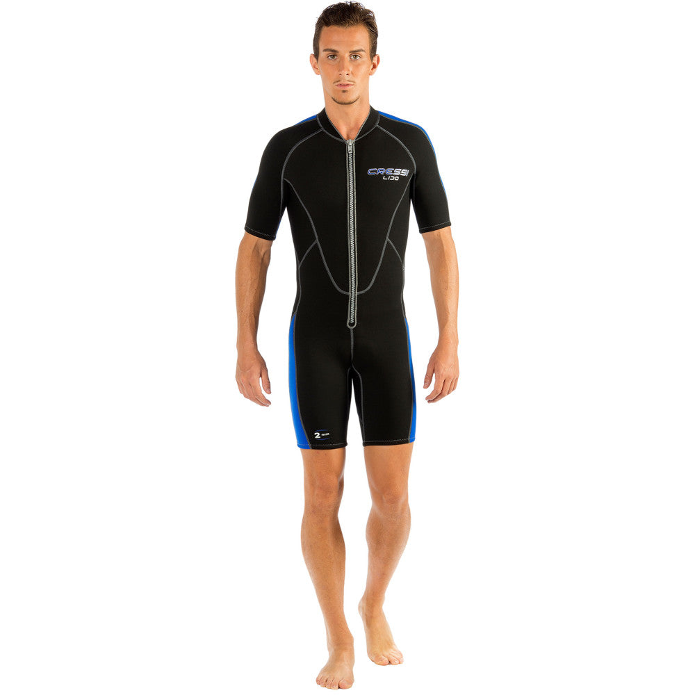 Cressi LIDO SHORT 2mm MAN - BLACK/BLUE