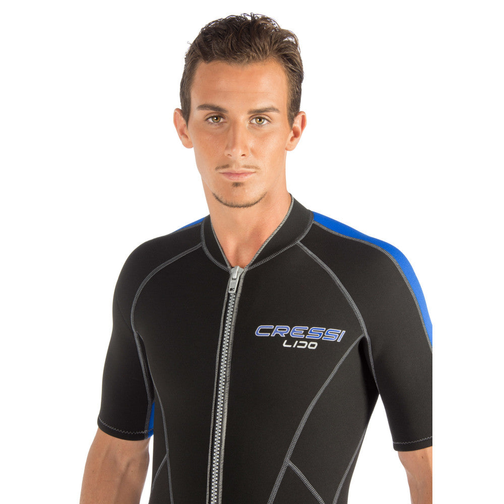 Cressi LIDO SHORT 2mm MAN - BLACK/BLUE