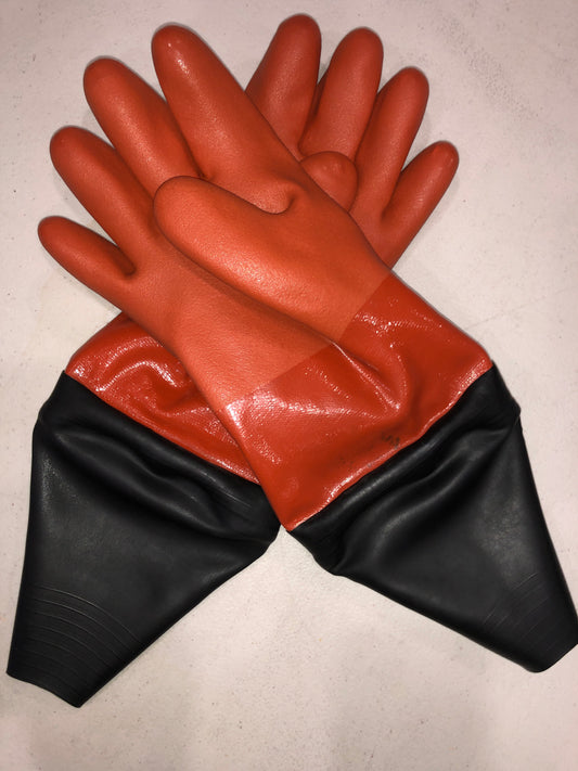 Dry Glove Large Drysuit Glove Orange with seal and liner Large Old Stock