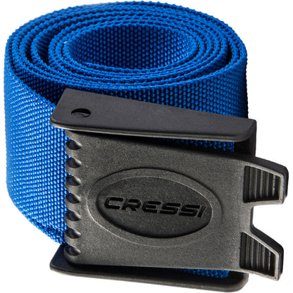 Cressi NYLON WEIGHT BELT w/ HARD PLASTIC BUCKLE - BLUE