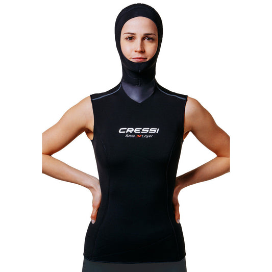 Cressi Womens Base Layer Hooded Vest (2.5/5mm)